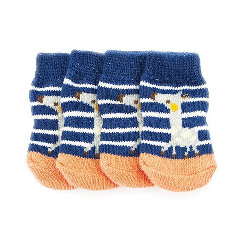 Winter Warm Dog Socks Cotton Anti-slip