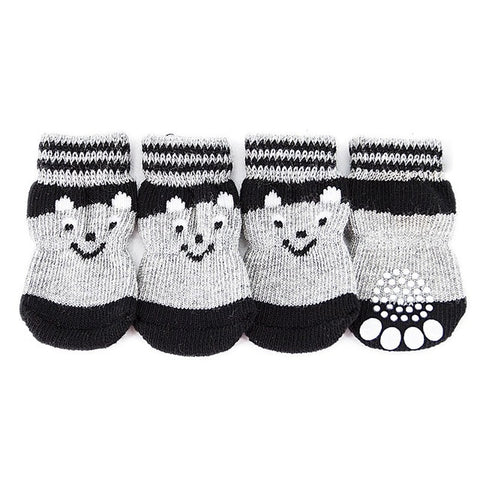 Winter Warm Dog Socks Cotton Anti-slip