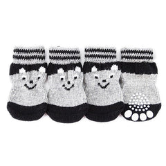 Winter Warm Dog Socks Cotton Anti-slip